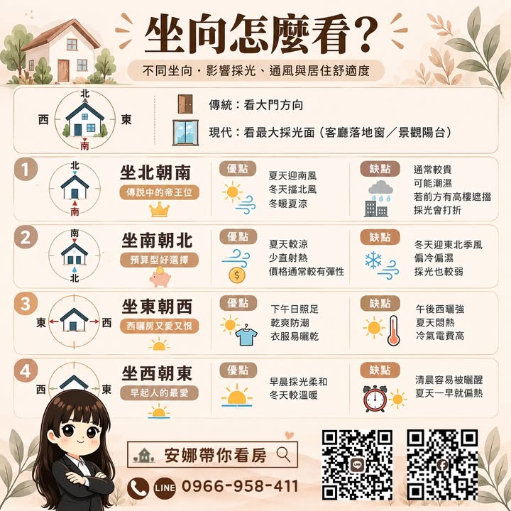☀️「坐北朝南，風水最好，這間可以買！」