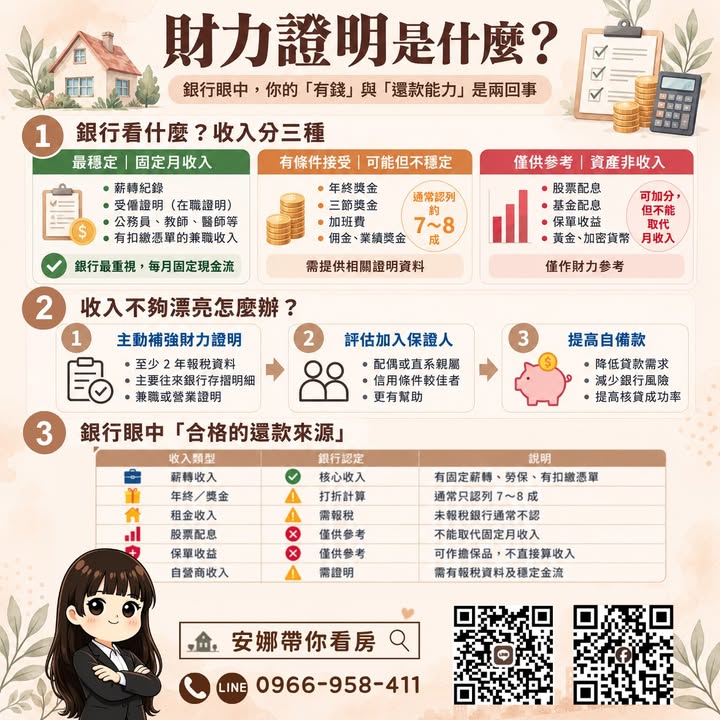 💥 「存款幾百萬、股票也有，買房時卻被銀行打回票？」